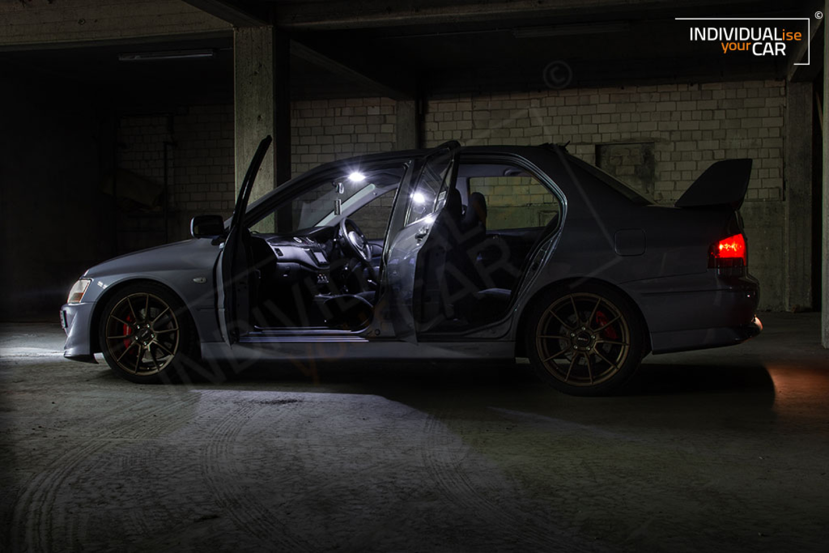 LED Innenraumbeleuchtung SET passend für Mitsubishi Lancer Evo VIII 8 - Pure-White